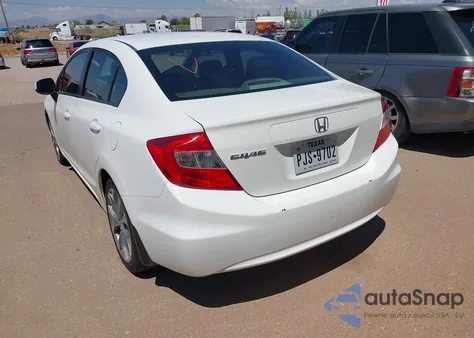 2012 Honda Civic Lx z USA, uszkodzony, nr VIN 2HGFB2F52CH587161